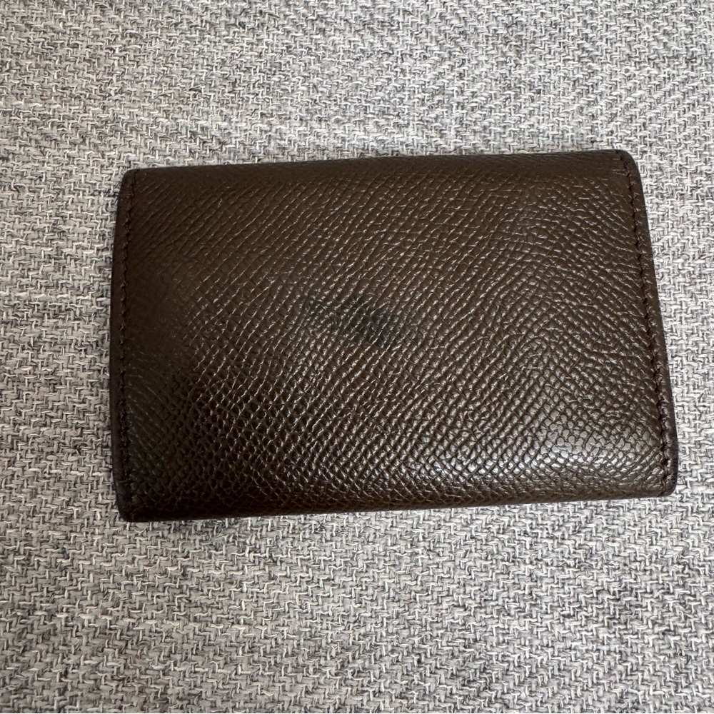 BVLGARI 6-Hook Key Holder – Brown Grained Leather – Made in Italy - Picture 3 of 14